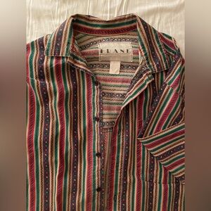 Vintage FRANK Mens Button-Up Shirt | Made in USA | 100% Cotton | Men’s Small